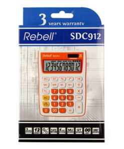 Alternative view of Rebell RE-SDC912OR-BX Calculator SDC912 Wit/Oranje
