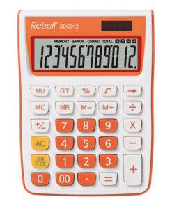Rebell RE-SDC912OR-BX Calculator SDC912 Wit/Oranje