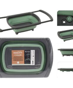 Redcliffs Afwasbak Opvouwbaar 29x5.5x26 cm Groen/Antraciet