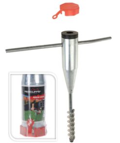 Redcliffs Metalen Parasolhouder 56x6.5 cm + 5 Adapter Ringen