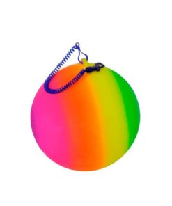 Regenboogbal met Koord 21 cm