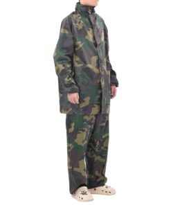 Regenpak 2-delig met capuchon (heren / camouflage / maat XL)