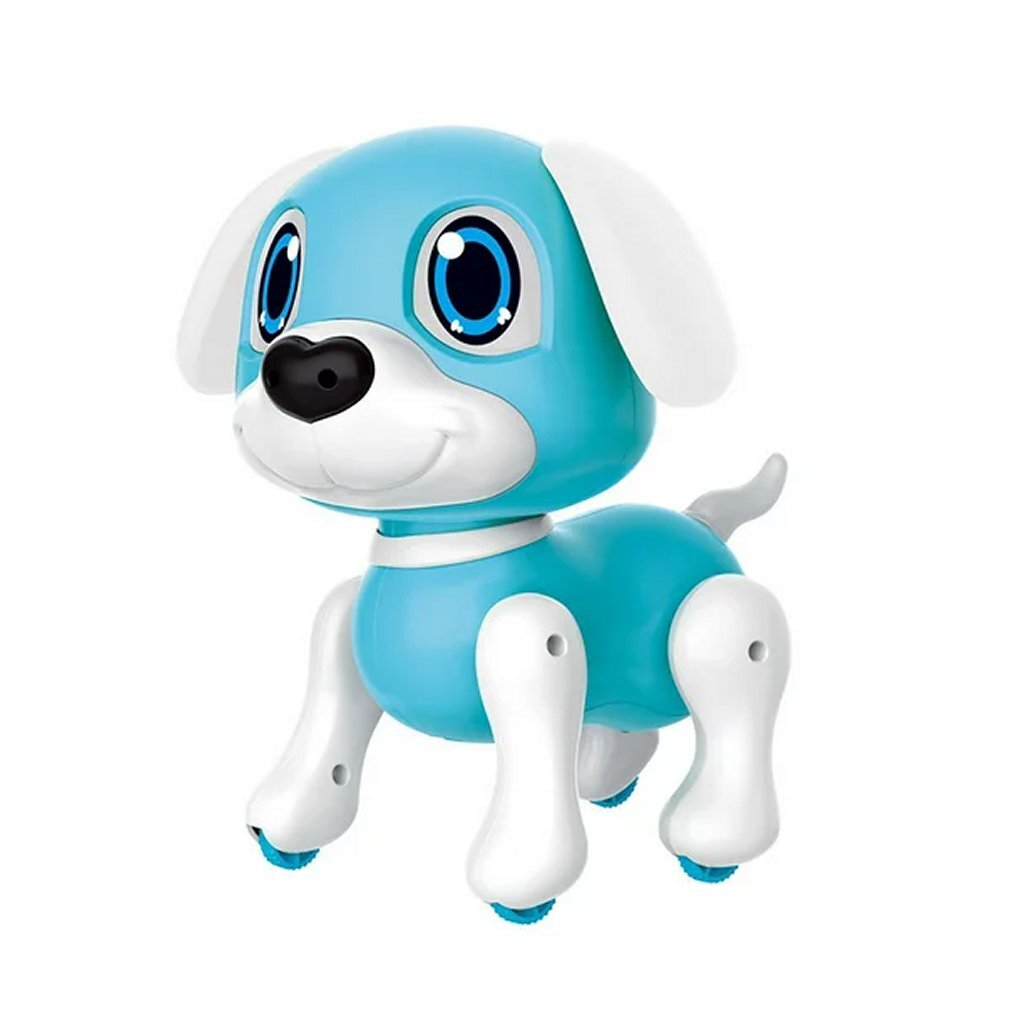 Robot Puppy Rick 20 cm + Licht en Geluid Blauw/Wit - Image 2