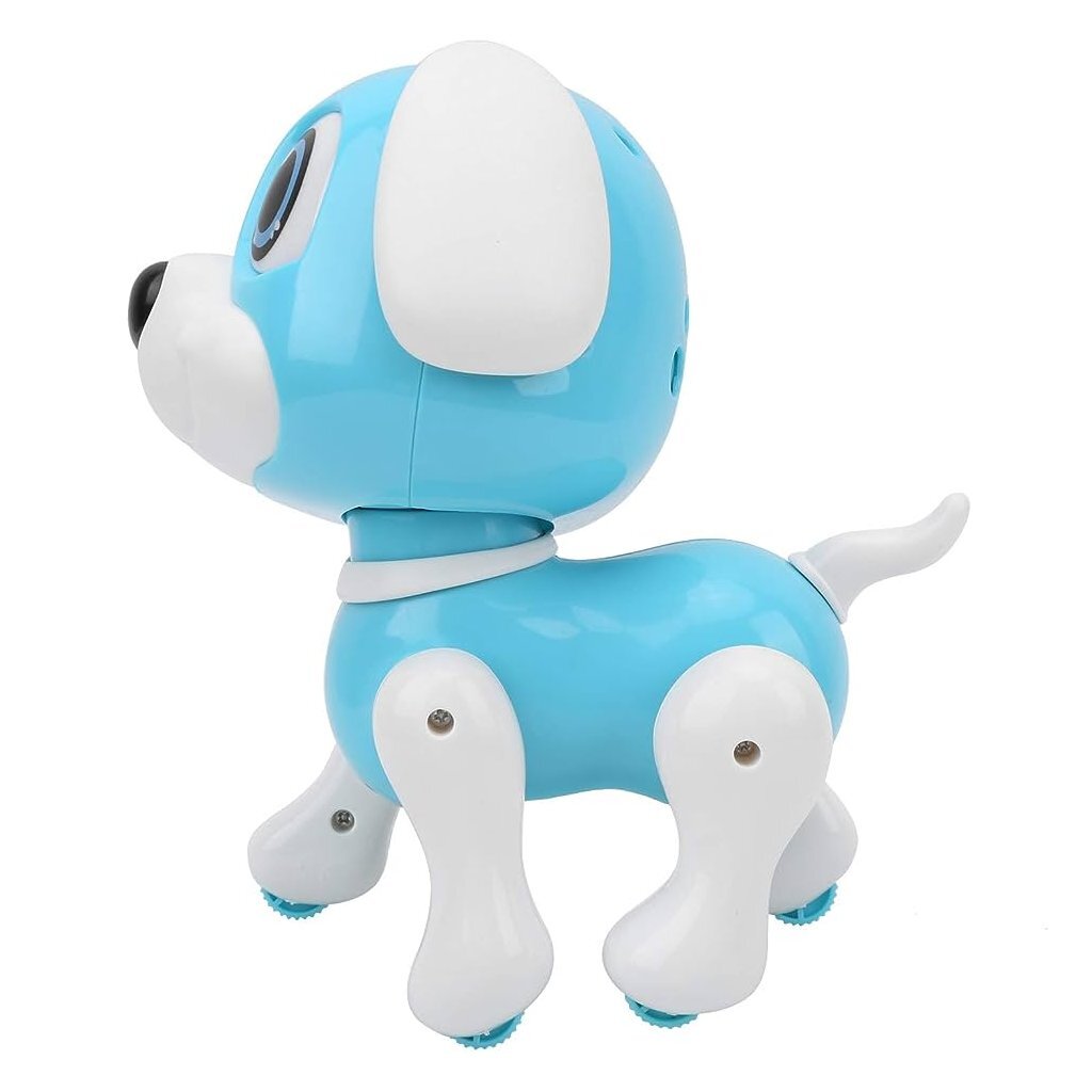 Robot Puppy Rick 20 cm + Licht en Geluid Blauw/Wit - Image 3
