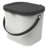 Rotho ALBULA Bio Afvalbakje 23.5x20x20.8 cm 6L Wit