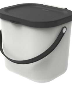 Rotho ALBULA Bio Afvalbakje 23.5x20x20.8 cm 6L Wit
