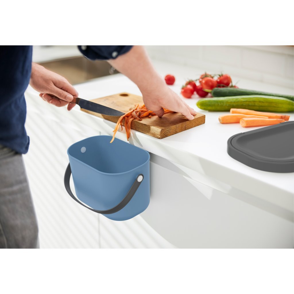 Rotho ALBULA Bio Afvalbakje 3.2L Blauw - Image 2