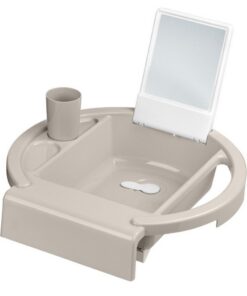 Rotho AVA Kinderwasbakje voor op Badrand 40x40x13 cm Cappuccino