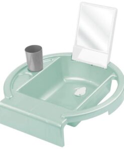 Rotho AVA Kinderwasbakje voor op Badrand 40x40x13 cm Sage Green