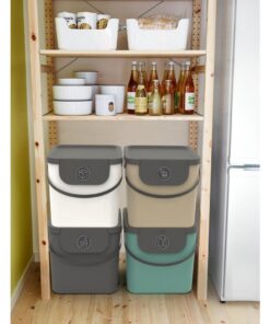 Alternative view of Rotho Albula Afvalscheider 40L Antraciet