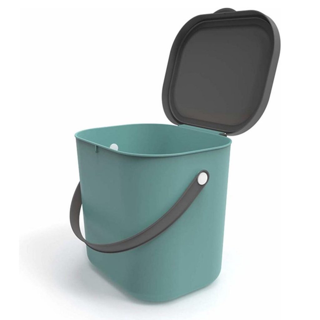 Rotho Albula Bioafvalbak 6L Groen/Antraciet - Image 2