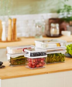 Alternative view of Rotho CAUMA Koelkastorganizer 18.4x13.6x6.2 cm 1.2L Wit/Transparant