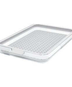 Rotho CAUMA Koelkastorganizer 18.4x27x3.1 cm 1.3L Wit/Tranparant