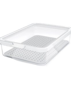 Rotho CAUMA Koelkastorganizer 27x18.4x6.2 cm 2.6L Wit/Transparant