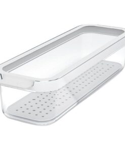 Rotho CAUMA Koelkastorganizer 27x9.2x6.2 cm 1.15L Wit/Transparant