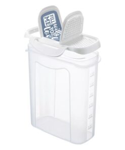 Rotho CLIC & LOCK Bewaar- en Strooidoos 1.5L Wit/Transparant