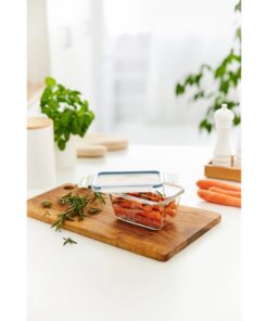 Alternative view of Rotho Clic & Lock Koelkast Bewaardoos 0.5L Horizon Blauw/Transparant/Glas