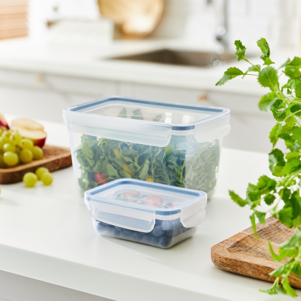 Rotho Clic & Lock Koelkast Bewaardoos 0.75L Horizon Blauw/Transparant - Image 2