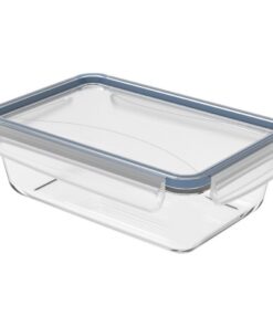 Rotho Clic & Lock Koelkast Bewaardoos 1.3L Horizon Blauw/Transparant/Glas