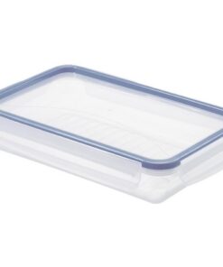 Rotho Clic & Lock Koelkast Bewaardoos 1L Vlak Horizon Blauw/Transparant