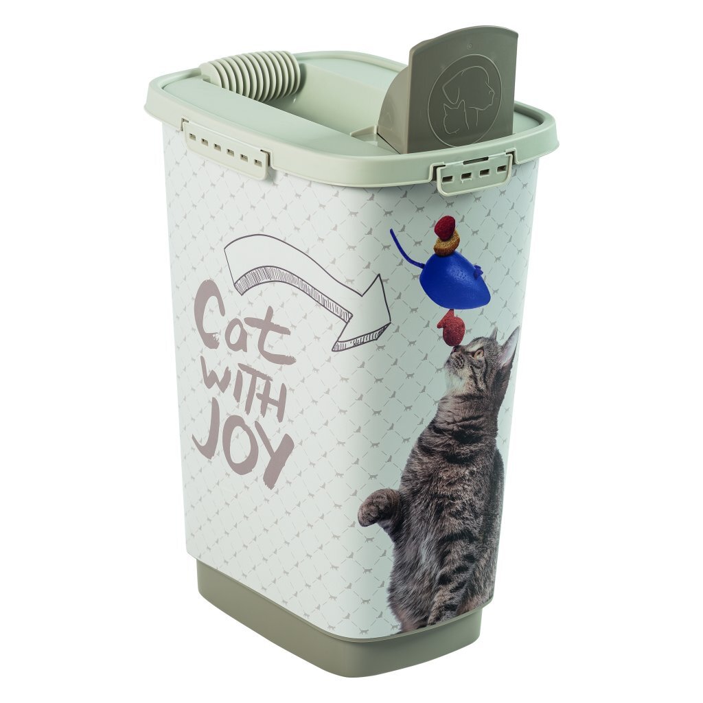 Rotho Cody Cat Pet Food Container 25L Cappuccino/Zand - Image 2