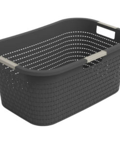 Rotho Country Wasmand 40L Antraciet
