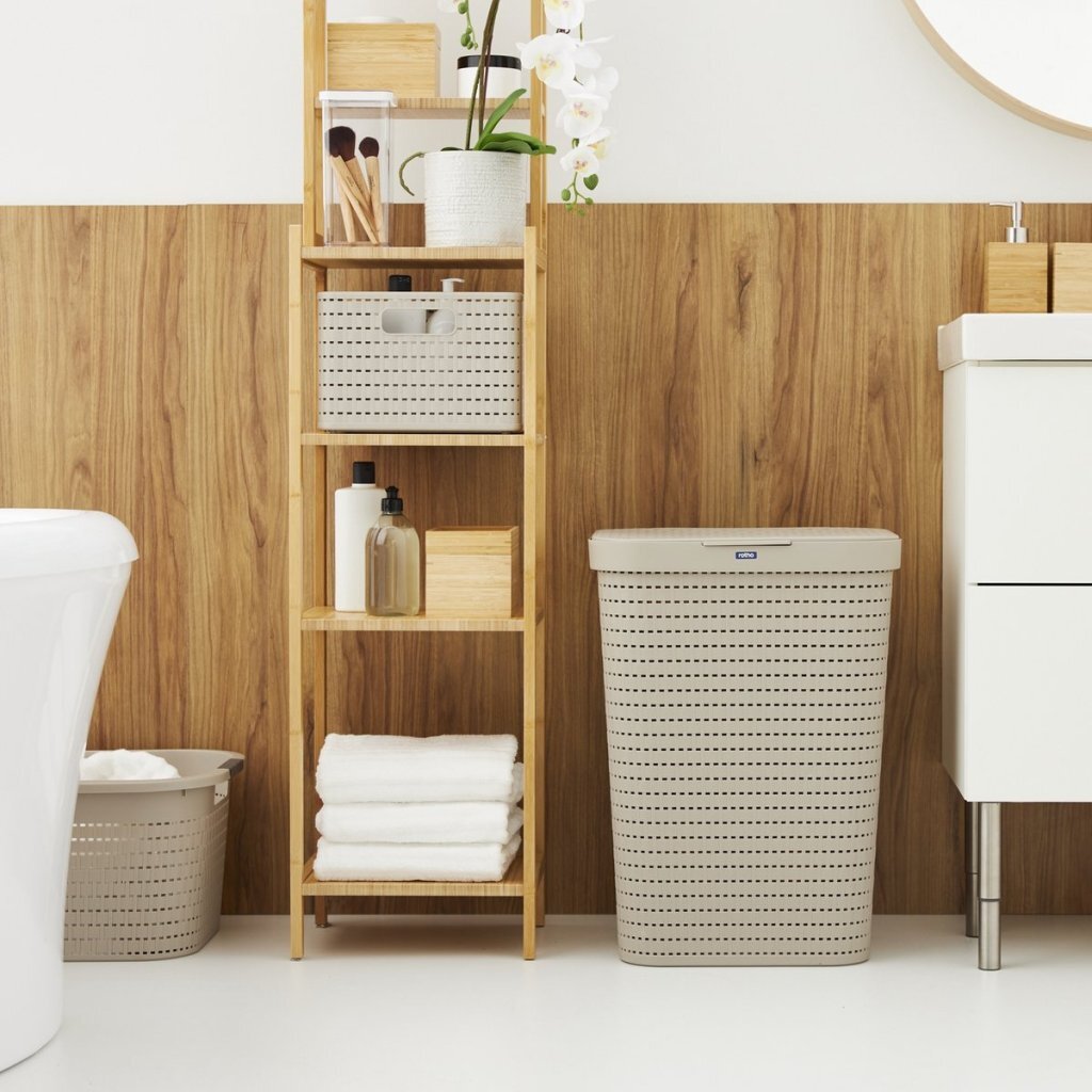 Rotho Country Wasmand 55L Cappuccino - Image 2