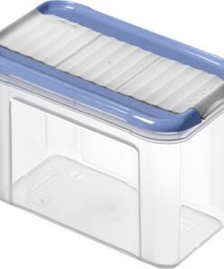 Rotho Domino Bewaar-Strooidoos 0.75L Horizon Blauw/Transparant