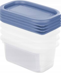 Alternative view of Rotho Domino Diepvriesdozen 4x0.2L Horizon Blauw/Wit