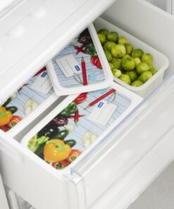 Alternative view of Rotho Domino Diepvriesdozen Etiket Decor 3x1.5L Wit