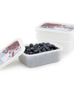 Alternative view of Rotho Domino Diepvriesdozen Etiket Decor 4x0.5L Wit