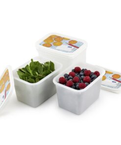 Alternative view of Rotho Domino Diepvriesdozen Etiket Decor 4x1L Wit