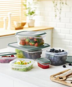 Alternative view of Rotho ELEMENTS Koelkast Bewaardoos 16x12x5 cm 0.5L Mistletoe Groen/Transparant