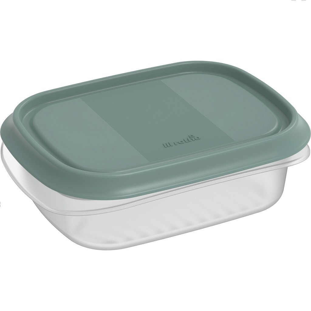 Rotho ELEMENTS Koelkast Bewaardoos 16x12x5 cm 0.5L Mistletoe Groen/Transparant