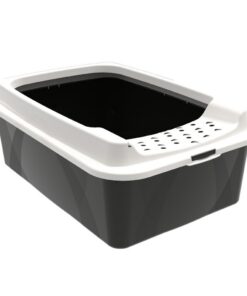 Rotho Eco Bonnie Kattenbak met Boveningang M Zwart/Zand