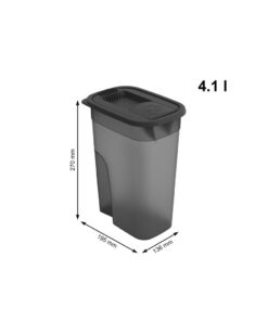 1L Antraciet Transparant