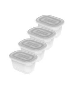 Rotho Freeze Diepvriesdozen 4x0.75L Transparant/Wit