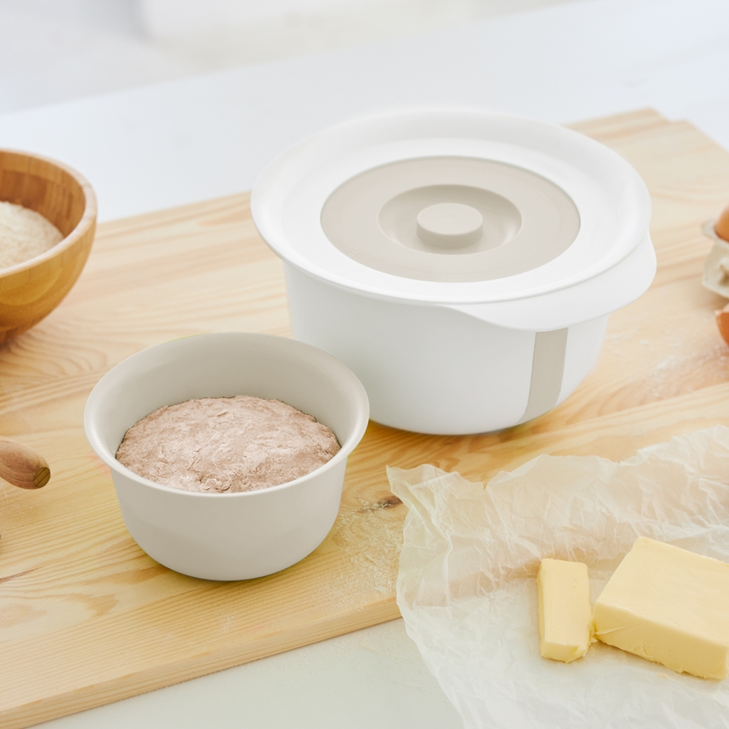 Rotho Fresh Beslagkom met Spatdeksel 4L Cool Grey - Image 4