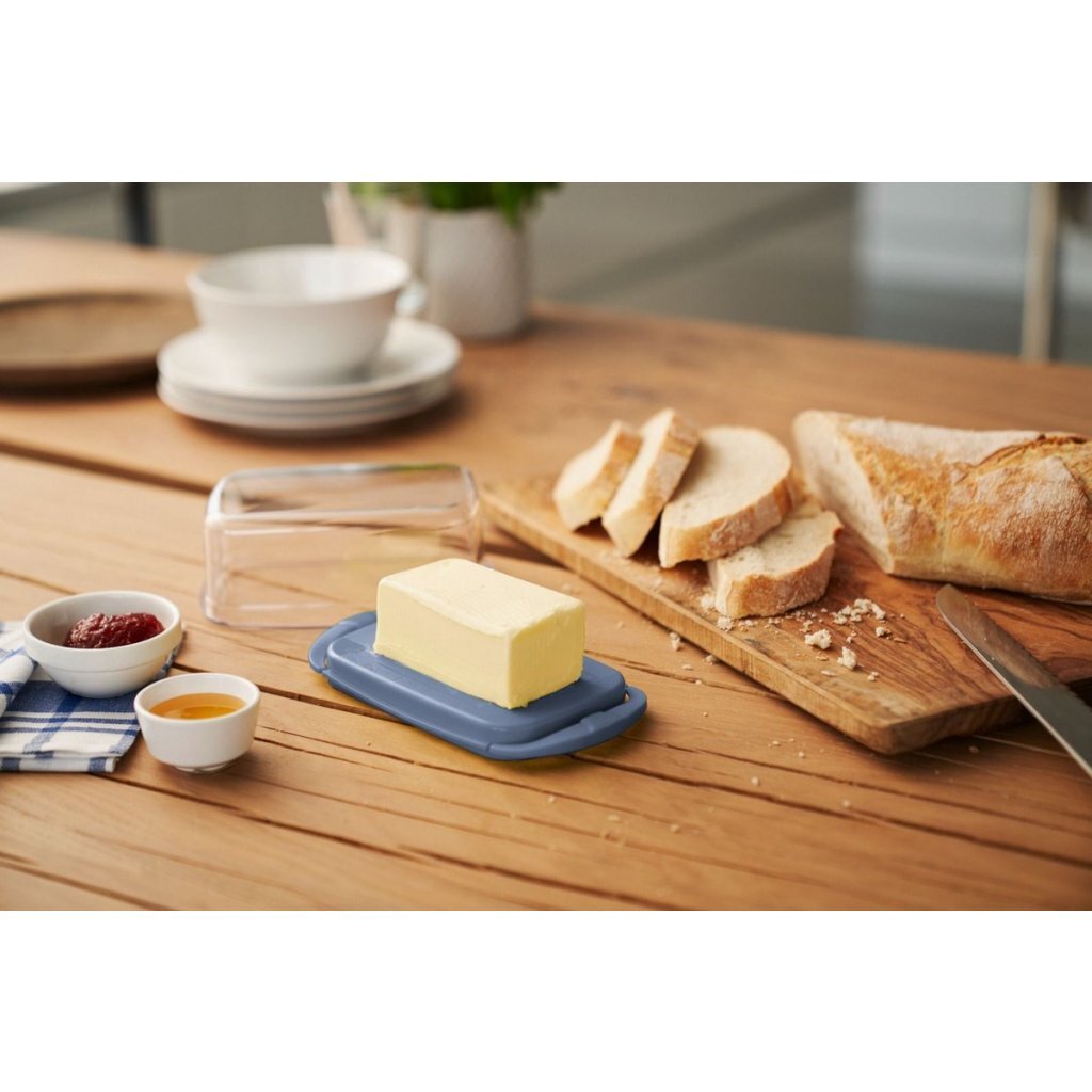 Rotho Fresh Botervloot 18x9.5x6.9 cm Horizon Blauw/Transparant - Image 2