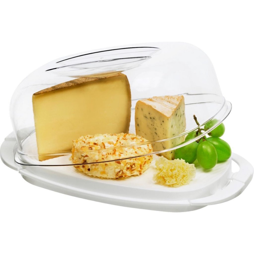 Rotho Fresh Kaasdoos 29x17x10.5 cm Wit/Transparant - Image 2