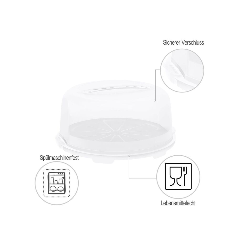 Rotho Fresh Taartdoos Hoog Mistletoe Groen - Image 2