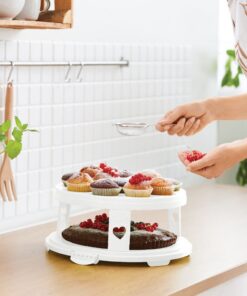 Alternative view of Rotho Fresh Taartdoos XL + Cupcake-Houders 35.5x34.5x26 cm Wit/Transparant