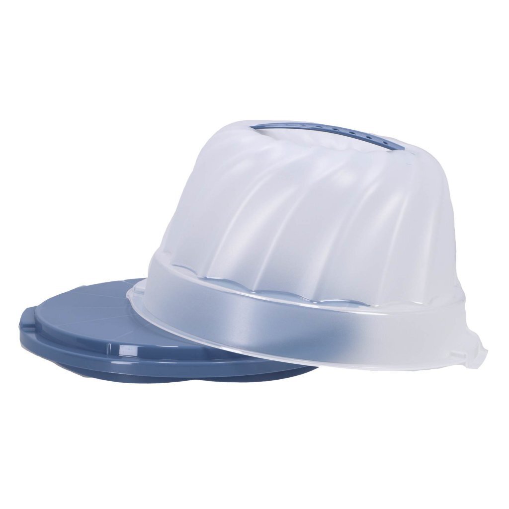 Rotho Gugelhupf Fresh Cakedoos Tulband Horizon Blauw/Transparant - Image 2