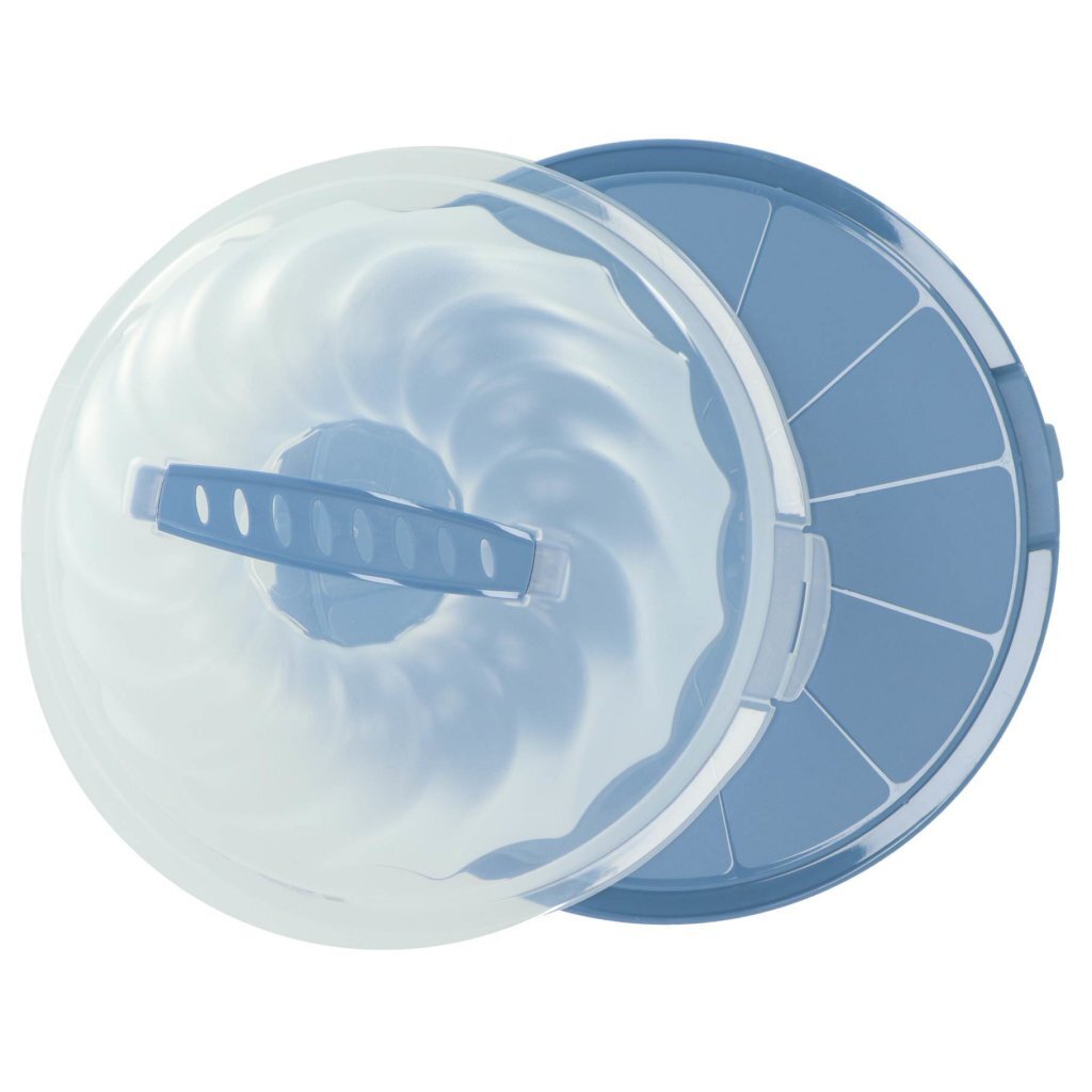 Rotho Gugelhupf Fresh Cakedoos Tulband Horizon Blauw/Transparant - Image 3