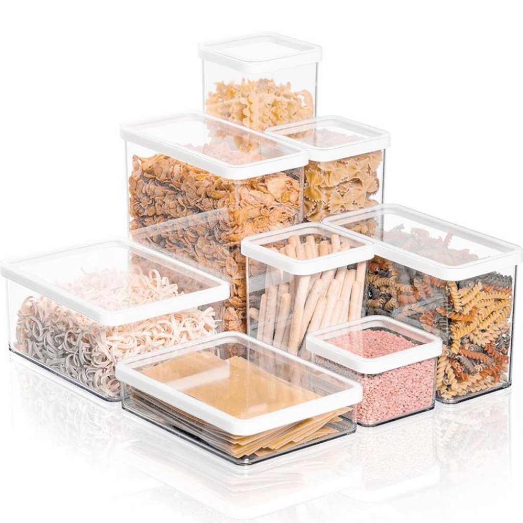 Rotho LOFT Bewaardoos 0.5L Wit/Transparant - Image 2