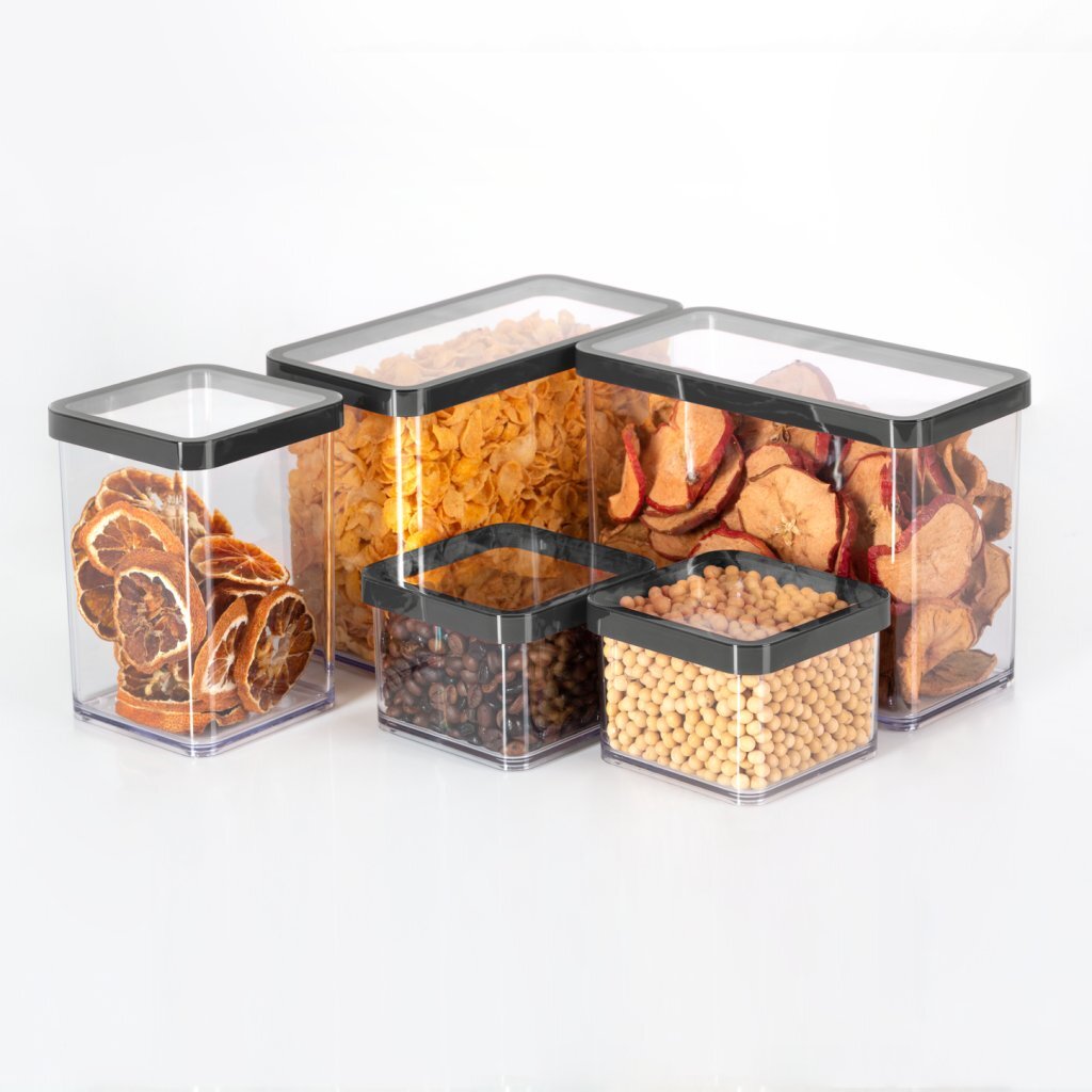 Rotho LOFT Vleeswarendoos 20x15x5 cm 1L Zwart/Transparant - Image 2