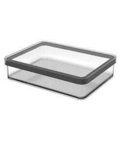 Rotho LOFT Vleeswarendoos 20x15x5 cm 1L Zwart/Transparant