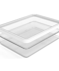 Rotho LOFT Vleeswarendoos 20x15x7 cm 2x0.85L Wit/Transparant