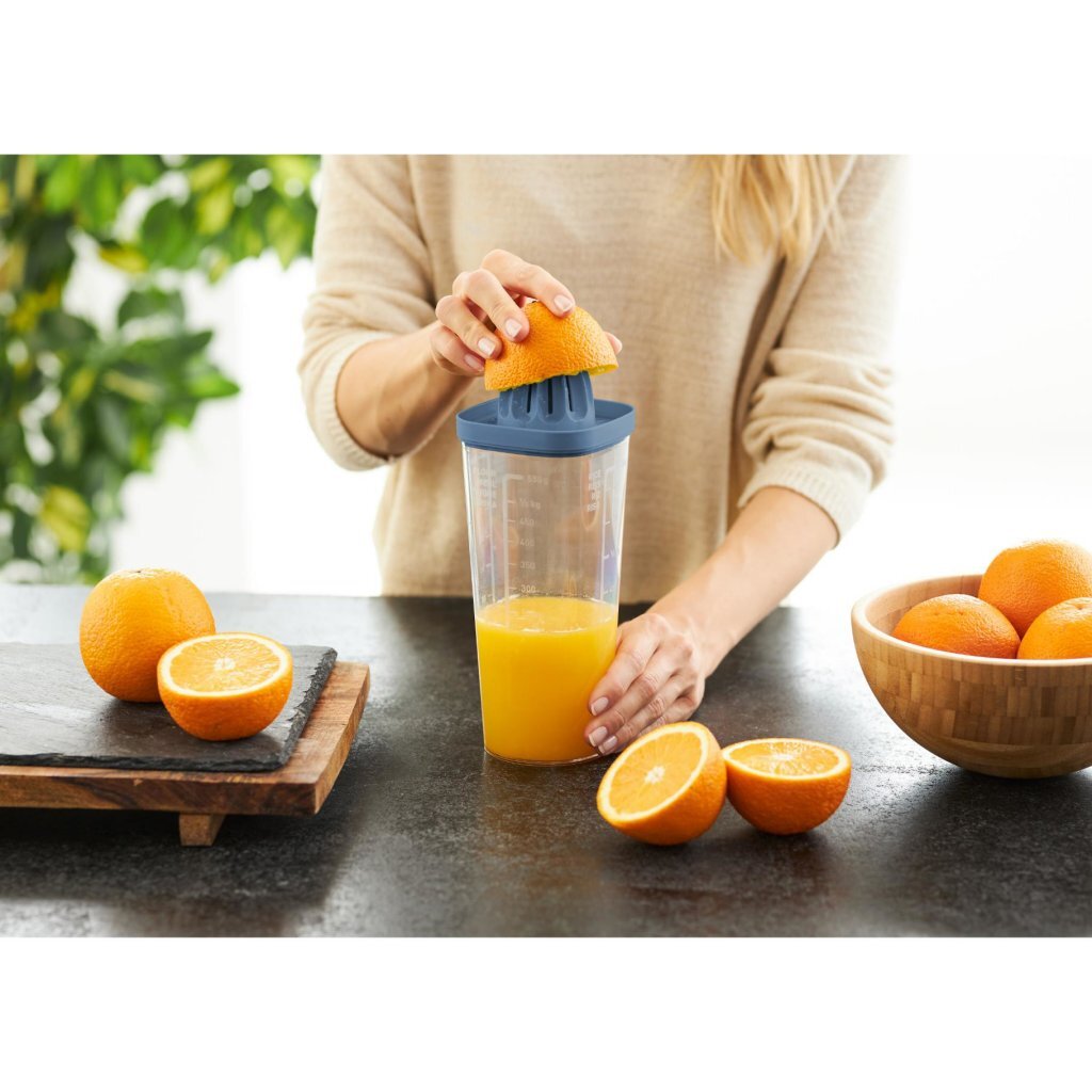 Rotho Loft Shaker met Pers 1L Horizon Blauw/Transparant - Image 2