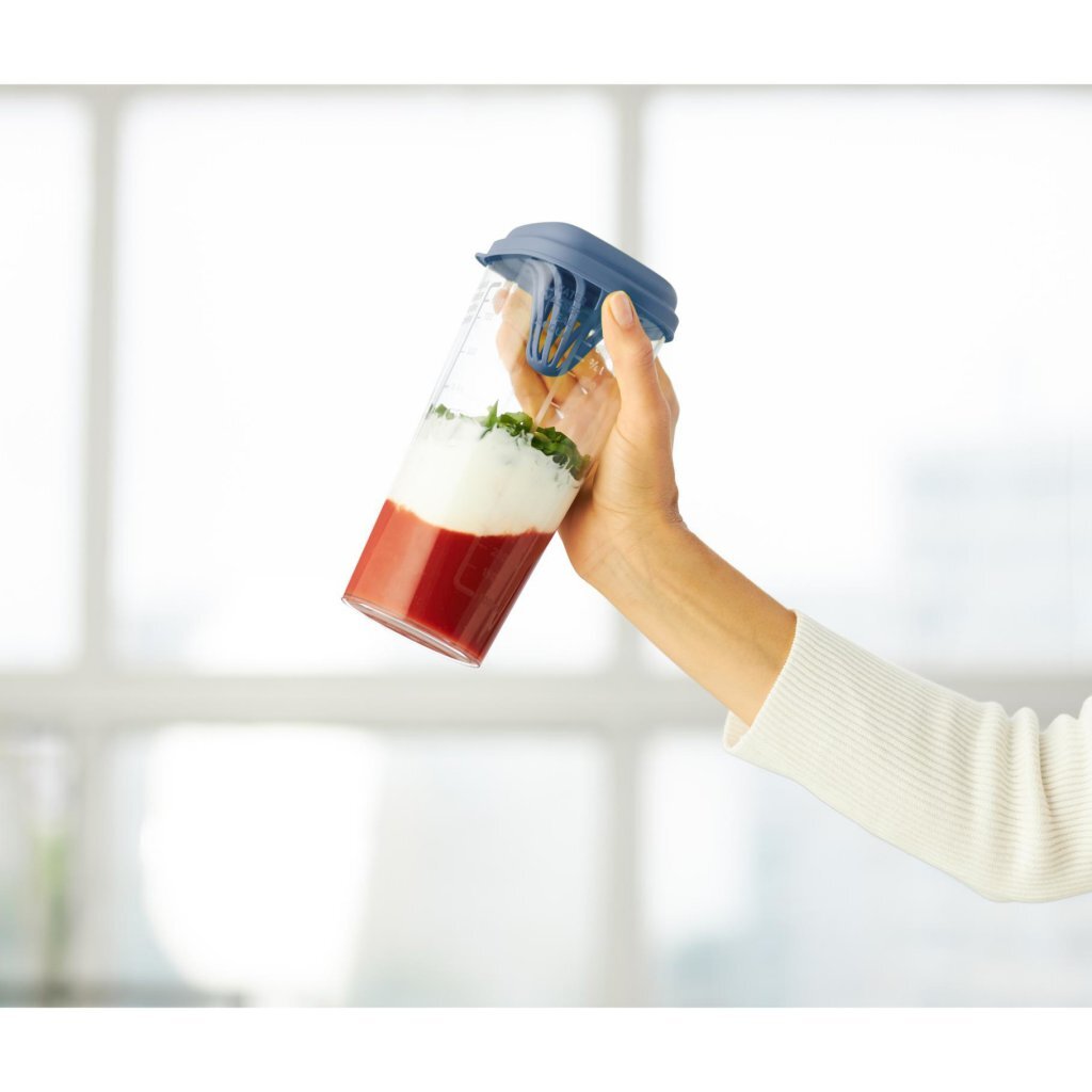 Rotho Loft Shaker met Pers 1L Horizon Blauw/Transparant - Image 3